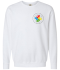 Acts 4 Autism Branded Crewneck Sweatshirt in White