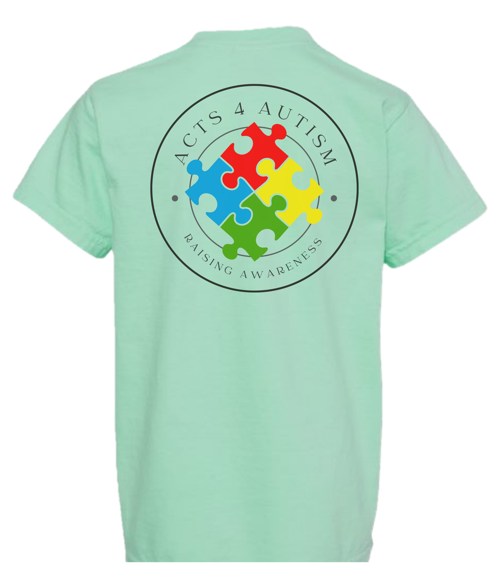Acts 4 Autism Branded Shirt in Island Reef