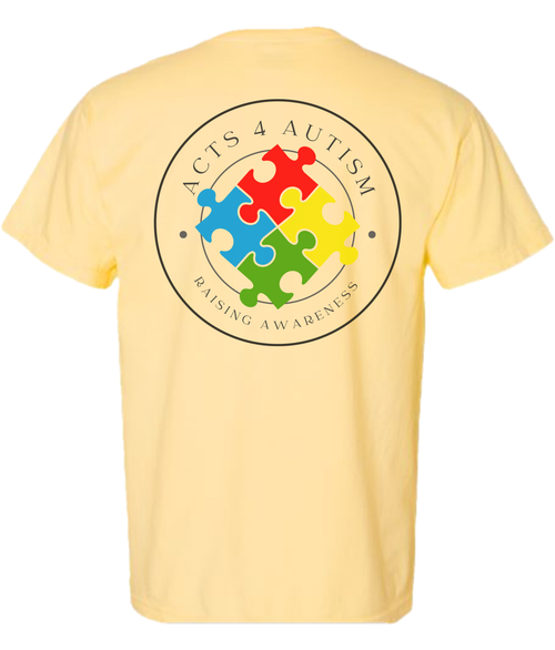 Acts 4 Autism Branded Shirt in Butter
